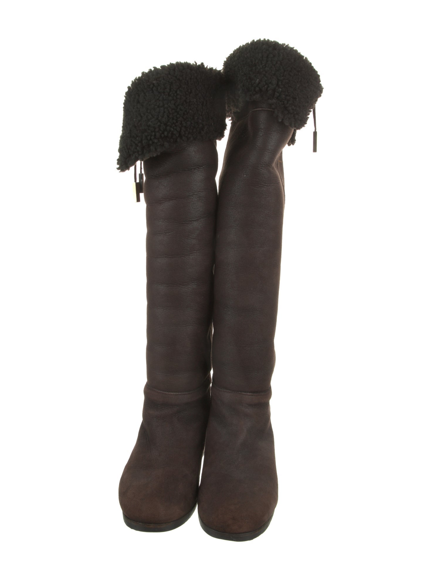 Jimmy Choo Suede Colorblock Pattern Boots